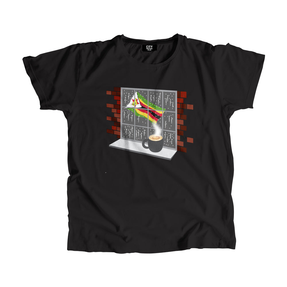 Zimbabwe Coffee Rain Men Unisex T-Shirt | Coffee Lover Graphic Tee