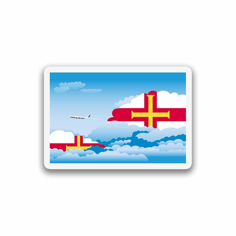 Guernsey Day Clouds Fridge Magnet