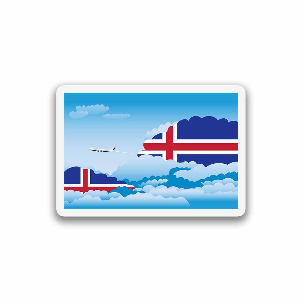 Iceland Day Clouds Fridge Magnet