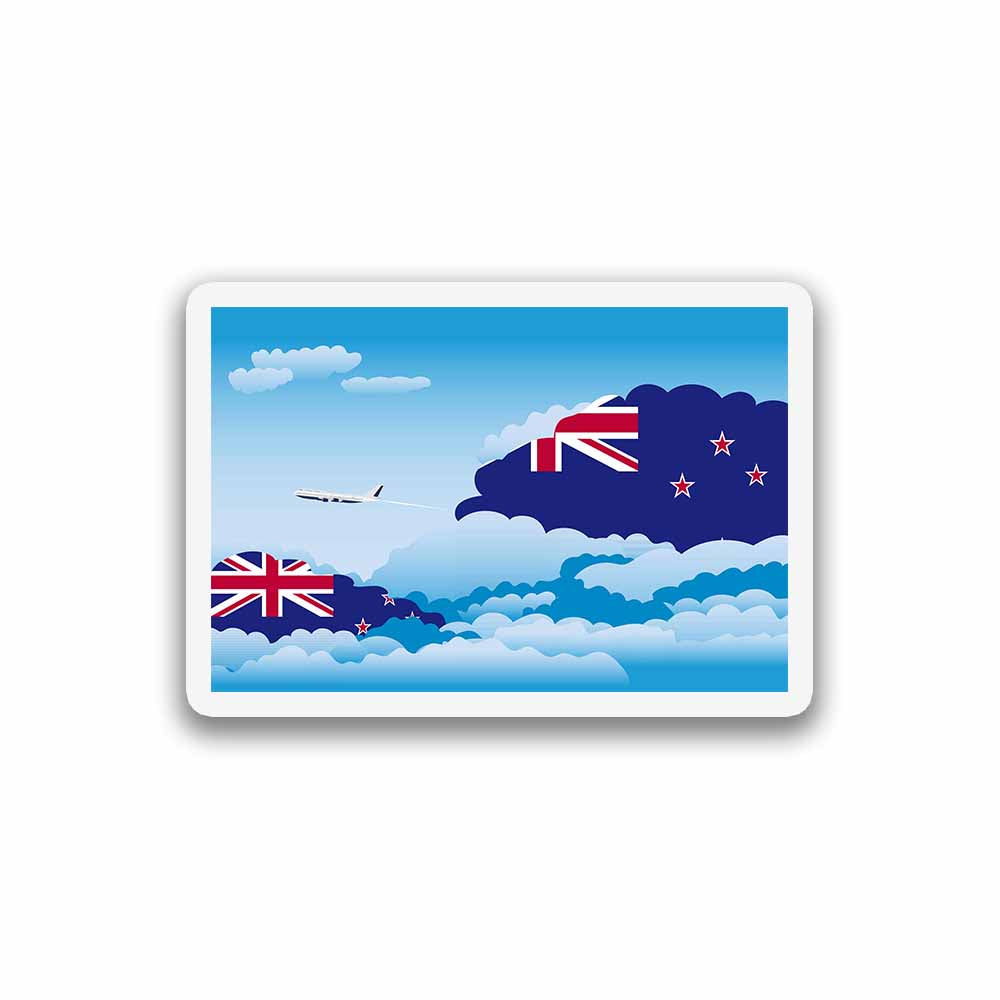 New Zealand Day Clouds Fridge Magnet