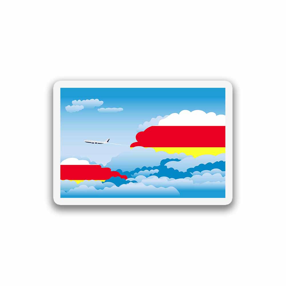 North Ossetia Day Clouds Fridge Magnet