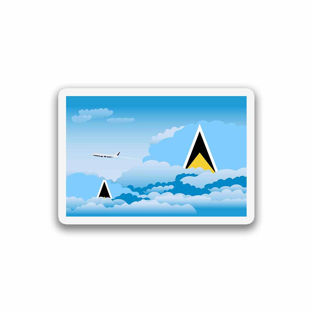 Saint Lucia Day Clouds Fridge Magnet