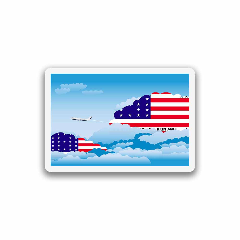 Bikini Atoll Day Clouds Fridge Magnet