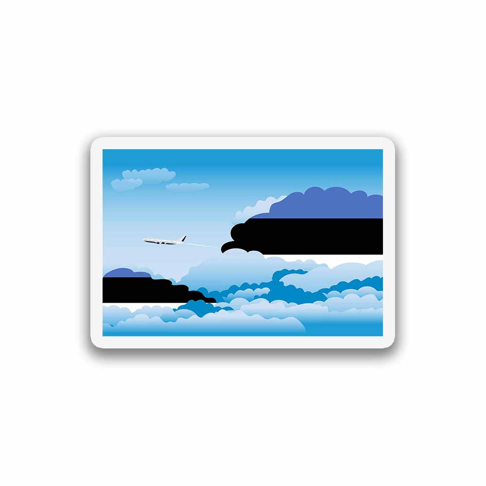 Estonia Day Clouds Fridge Magnet