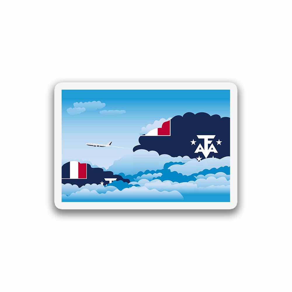 French Southern and Antarctic Lands Day Clouds Fridge Magnet