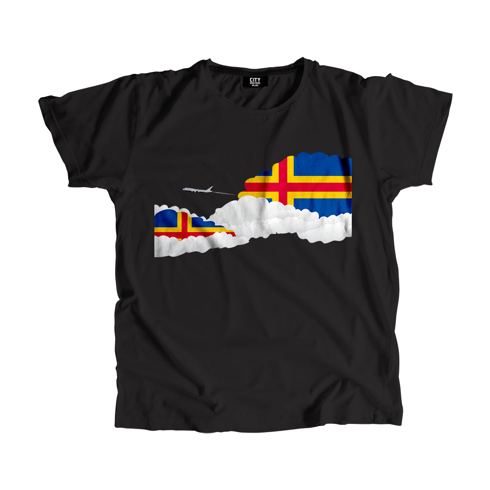 Aland Day Clouds Men Unisex T-Shirt | Travel & Country Graphic Cotton Tee
