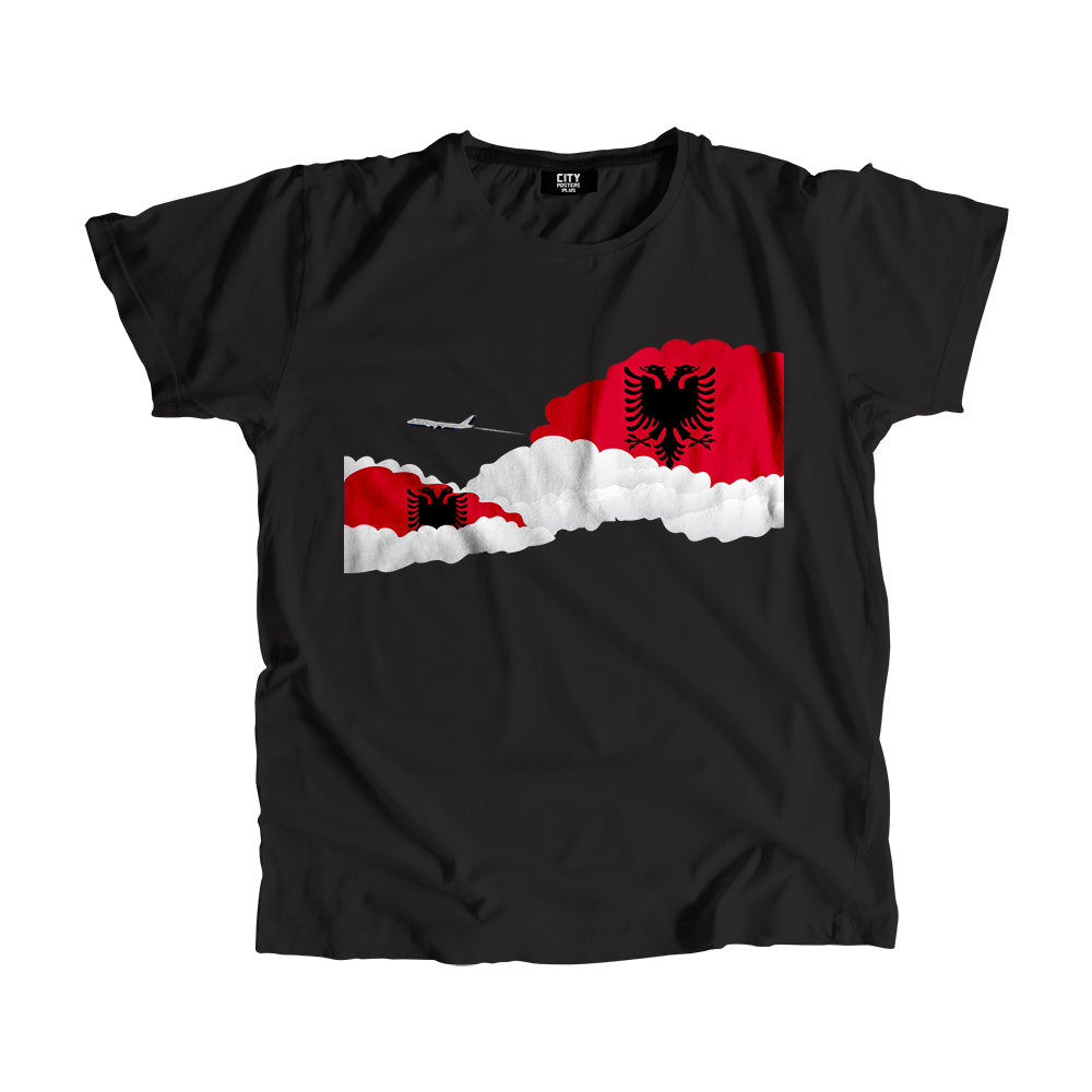 Albania Day Clouds Men Unisex T-Shirt | Travel & Country Graphic Cotton Tee