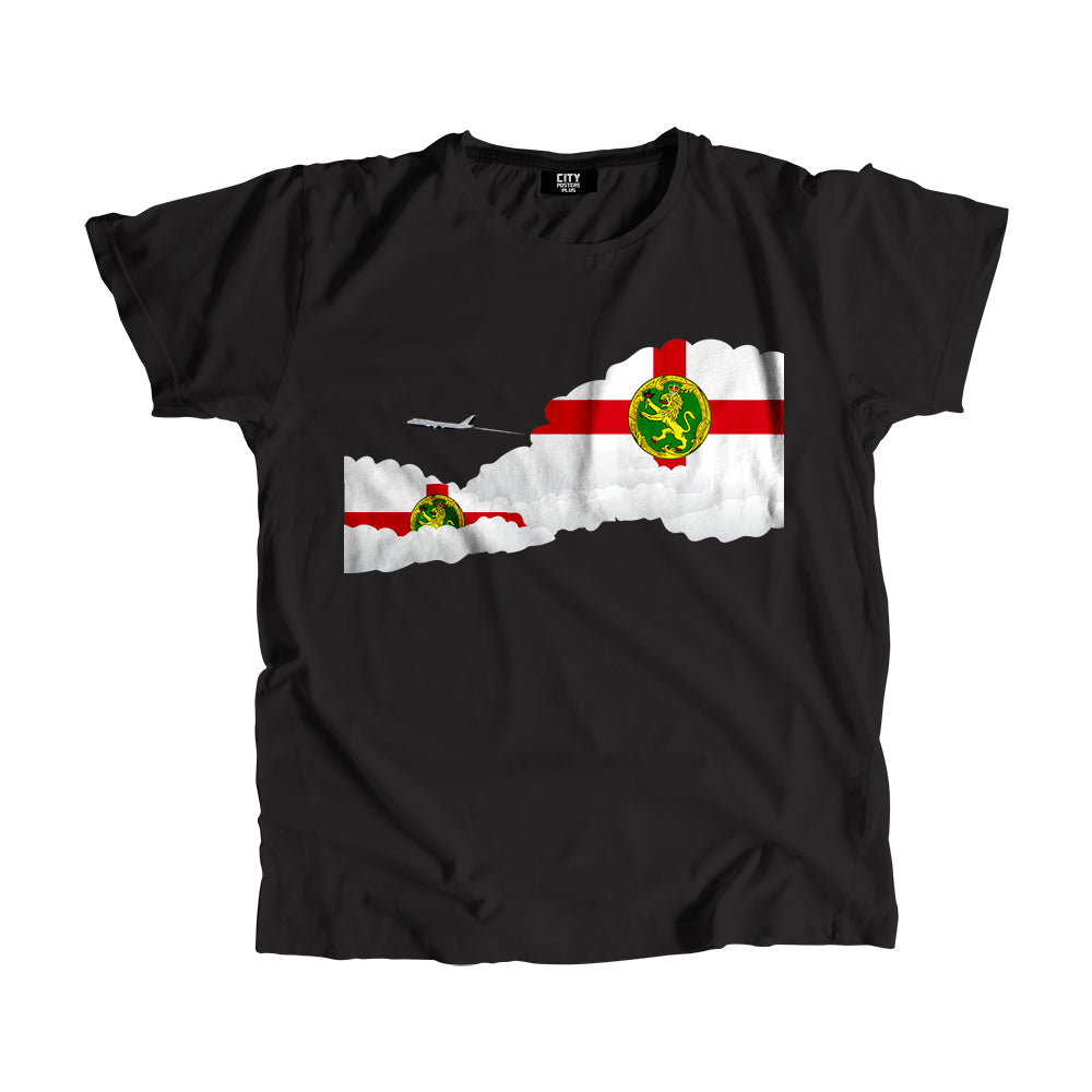 Alderney Day Clouds Men Unisex T-Shirt | Travel & Country Graphic Cotton Tee