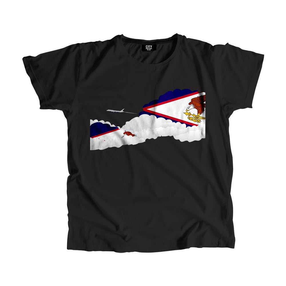 American Samoa Day Clouds Men Unisex T-Shirt | Travel & Country Graphic Cotton Tee