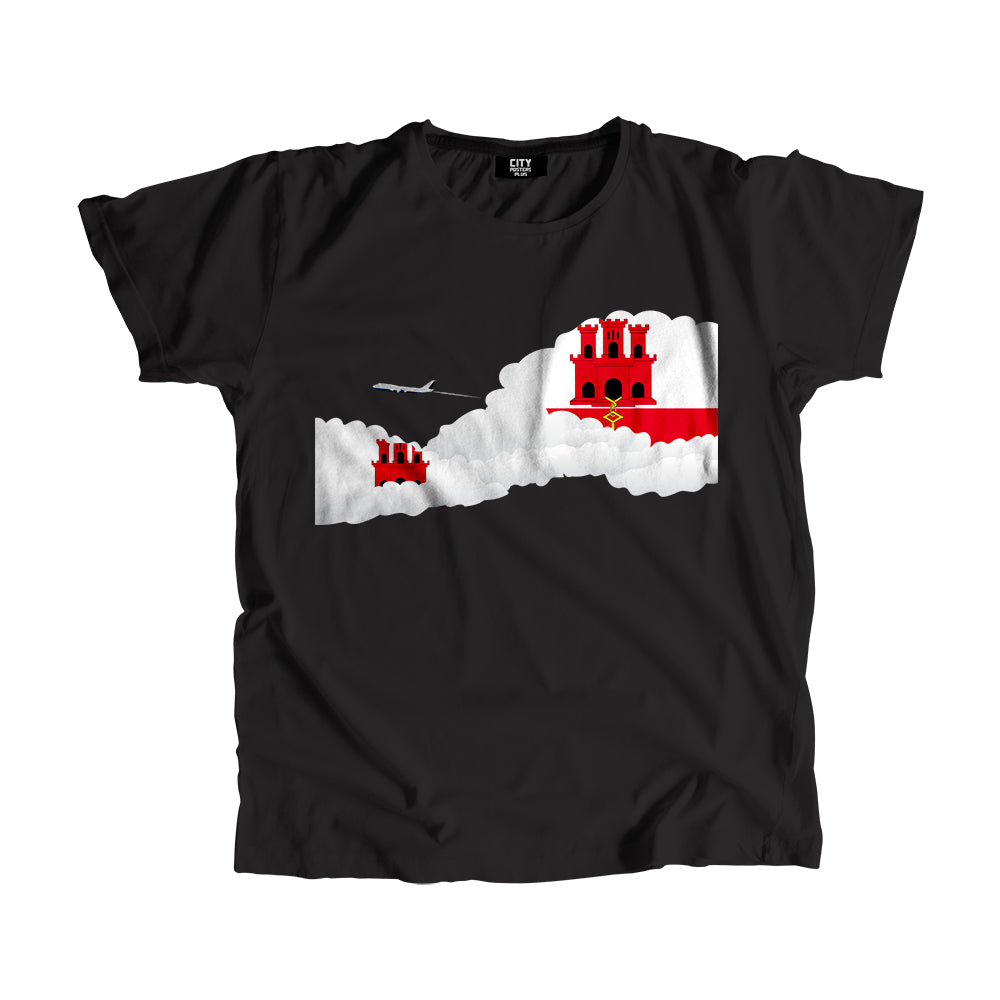 Gibraltar Day Clouds Men Unisex T-Shirt | Travel & Country Graphic Cotton Tee