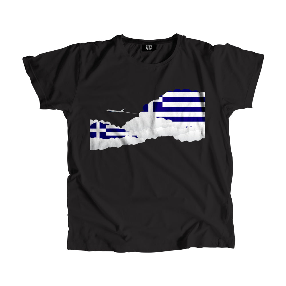 Greece Day Clouds Men Unisex T-Shirt | Travel & Country Graphic Cotton Tee