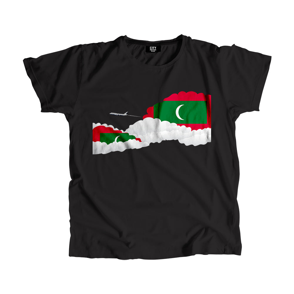 Maldives Day Clouds Men Unisex T-Shirt | Travel & Country Graphic Cotton Tee