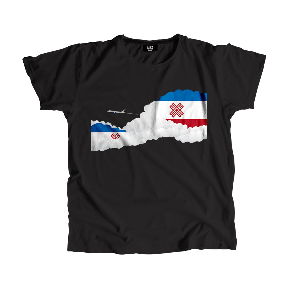 Mari El Day Clouds Men Unisex T-Shirt | Travel & Country Graphic Cotton Tee