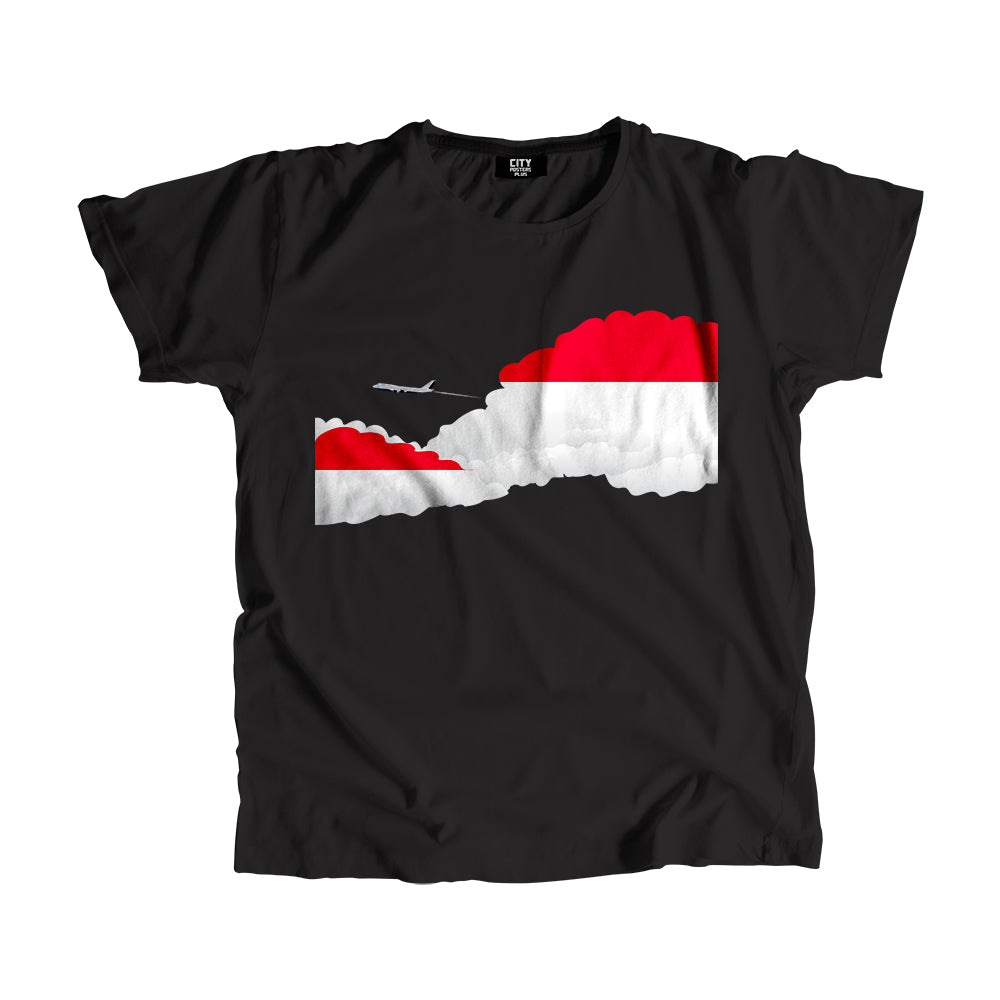 Monaco Day Clouds Men Unisex T-Shirt | Travel & Country Graphic Cotton Tee