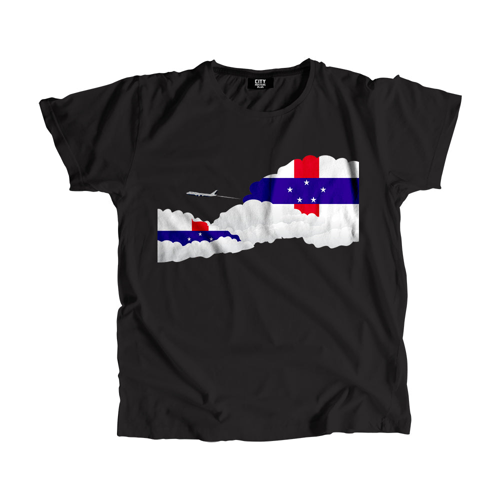 Netherlands Antilles Day Clouds Men Unisex T-Shirt | Travel & Country Graphic Cotton Tee