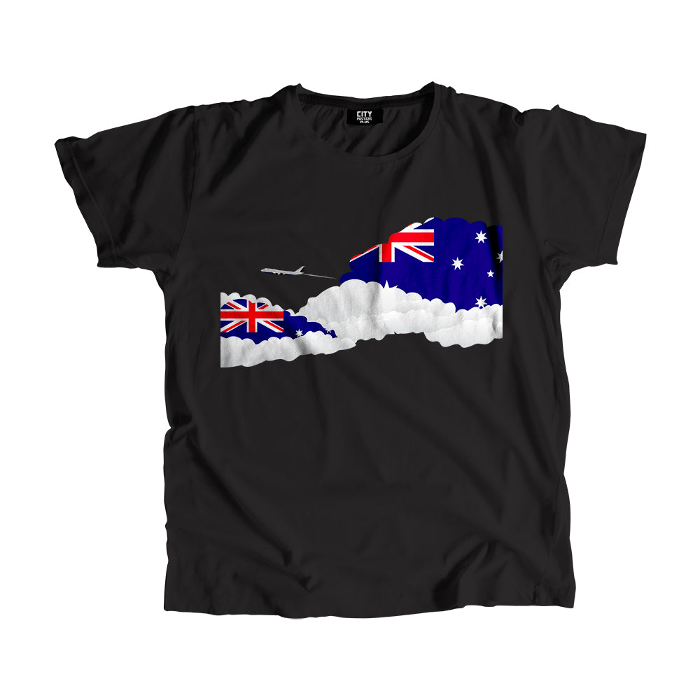 Australia Day Clouds Men Unisex T-Shirt | Travel & Country Graphic Cotton Tee