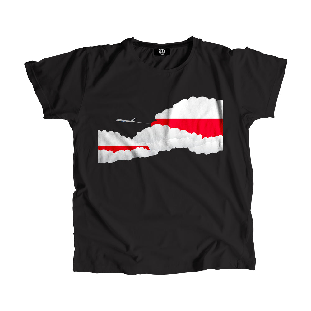 Poland Day Clouds Men Unisex T-Shirt | Travel & Country Graphic Cotton Tee