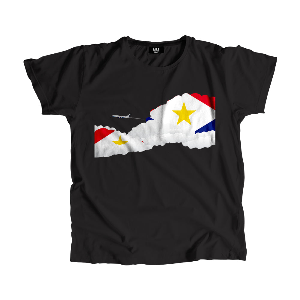 Saba Day Clouds Men Unisex T-Shirt | Travel & Country Graphic Cotton Tee