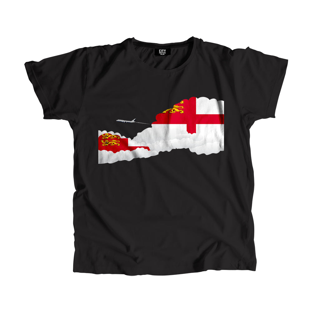 Sark Day Clouds Men Unisex T-Shirt | Travel & Country Graphic Cotton Tee
