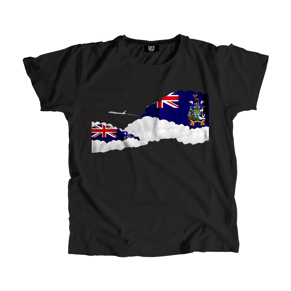 South Georgia and the South Sandwich Islands Day Clouds Men Unisex T-Shirt | Travel & Country Graphic Cotton Tee