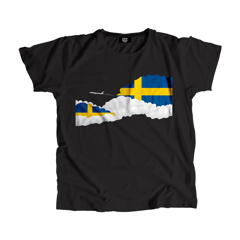 Sweden Day Clouds Men Unisex T-Shirt | Travel & Country Graphic Cotton Tee