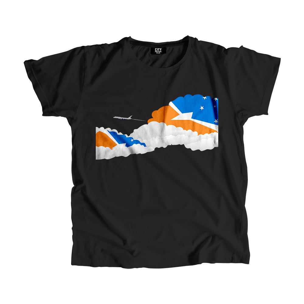 Tierra del Fuego Province - Argentina Day Clouds Men Unisex T-Shirt | Travel & Country Graphic Cotton Tee