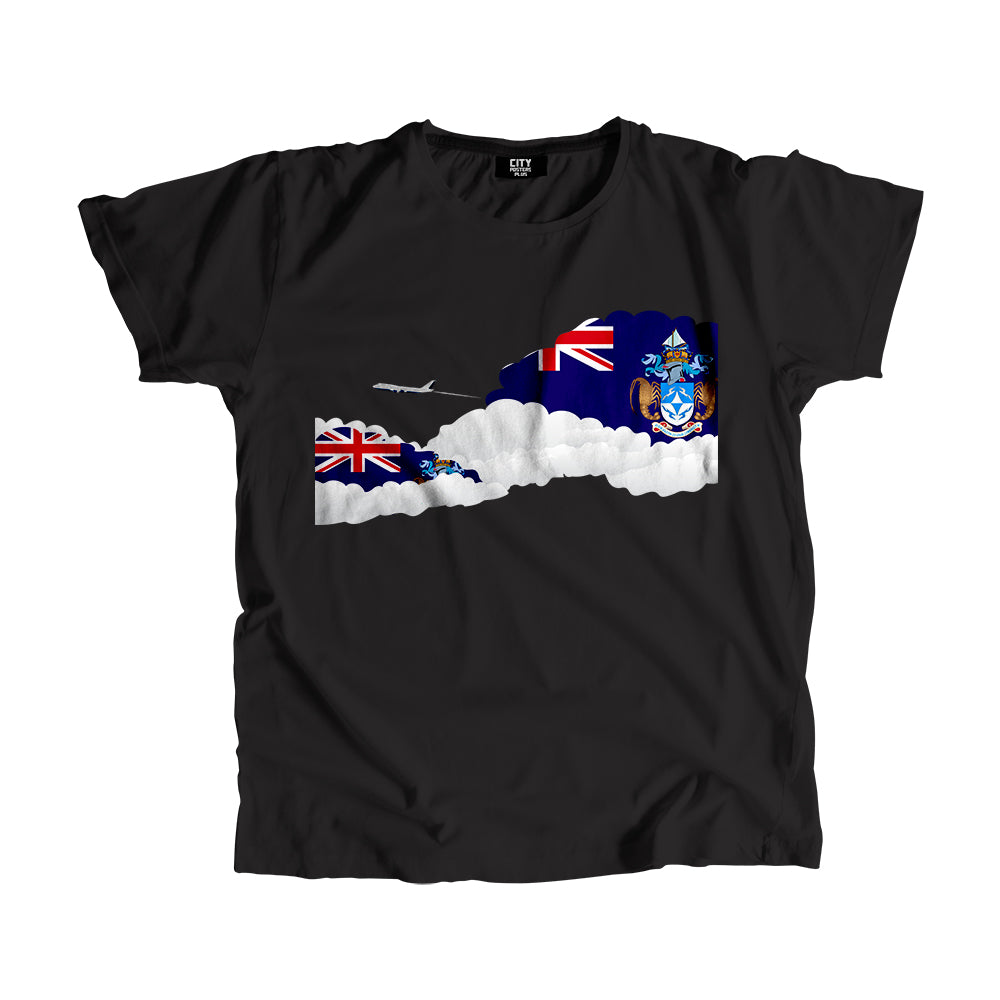 Tristan da Cunha Day Clouds Men Unisex T-Shirt | Travel & Country Graphic Cotton Tee