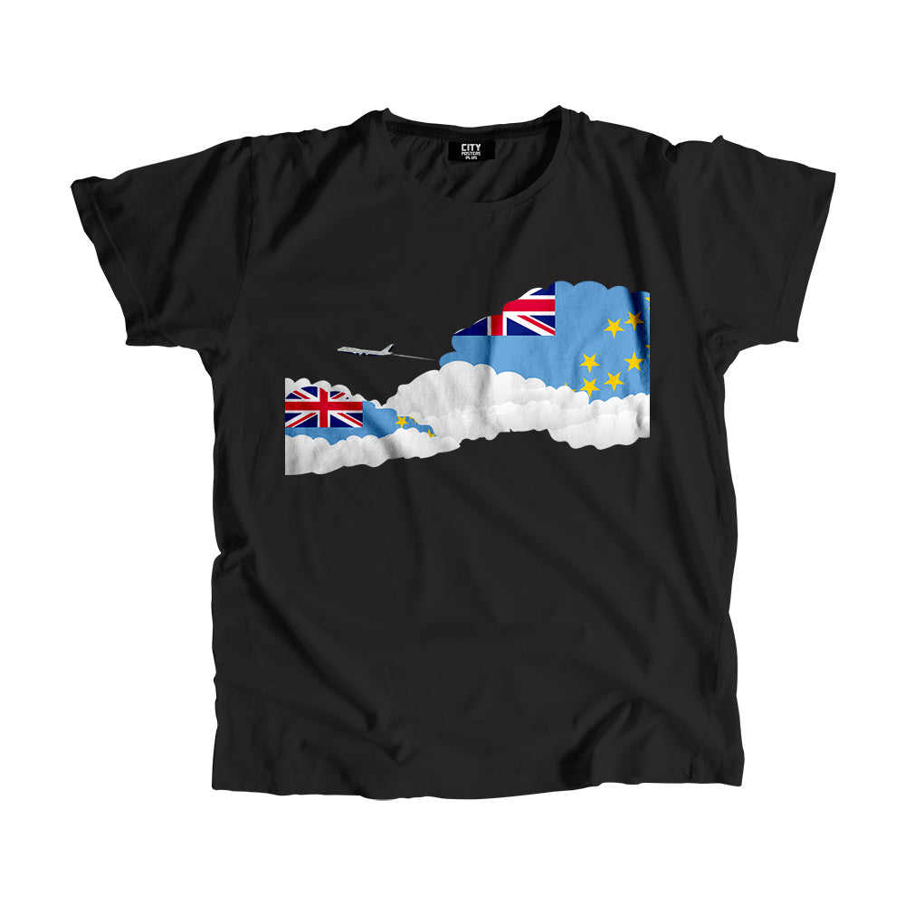Tuvalu Day Clouds Men Unisex T-Shirt | Travel & Country Graphic Cotton Tee