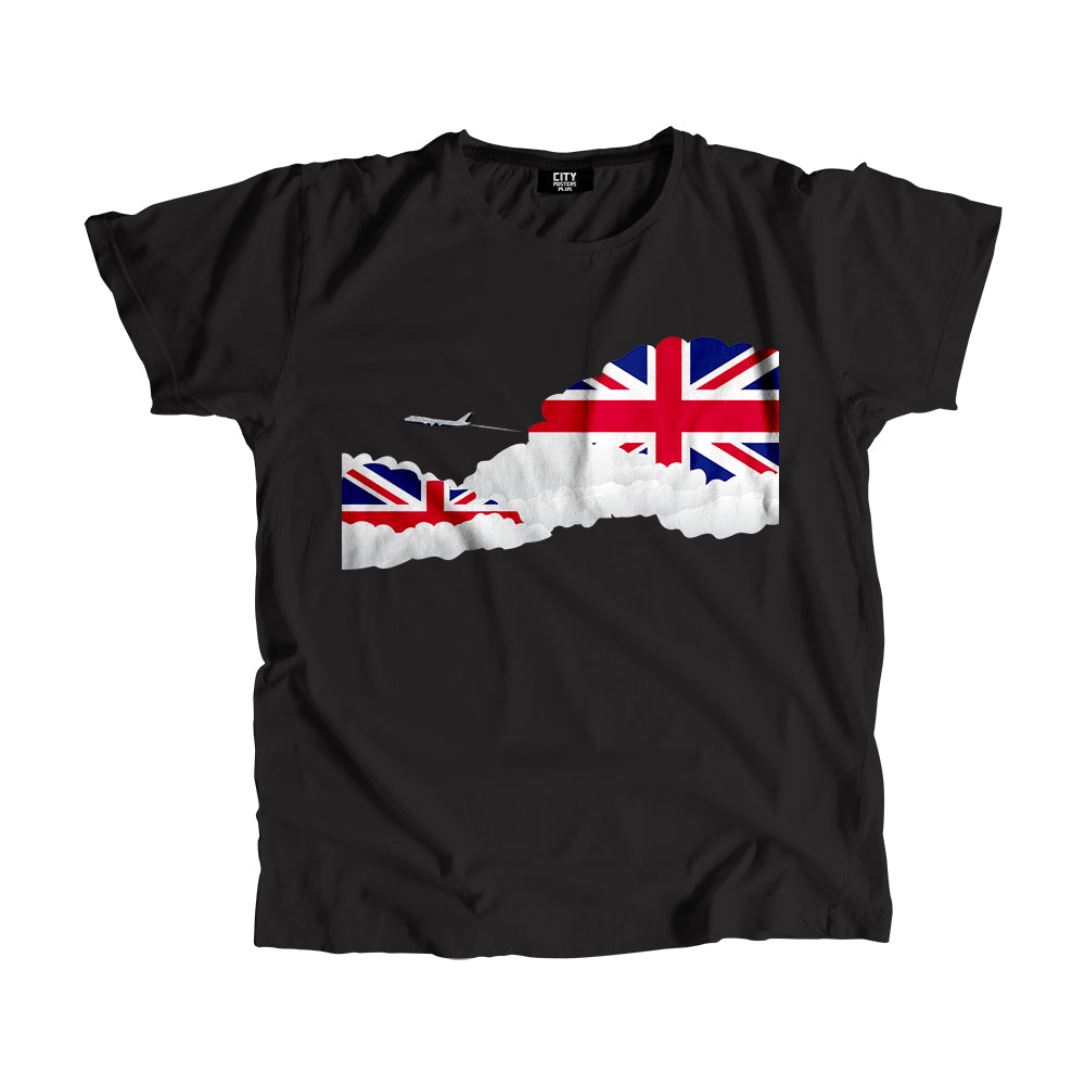 United KIngdom Day Clouds Men Unisex T-Shirt | Travel & Country Graphic Cotton Tee