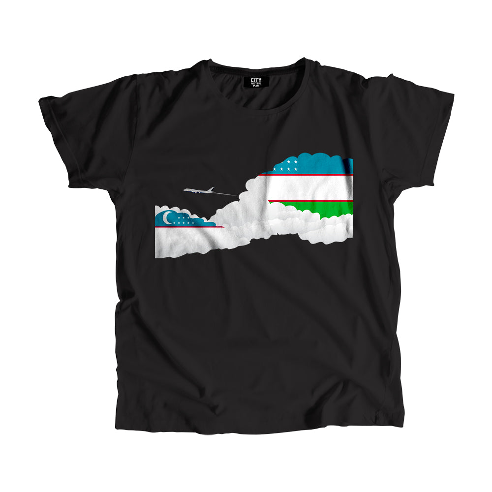 Uzbekistan Day Clouds Men Unisex T-Shirt | Travel & Country Graphic Cotton Tee