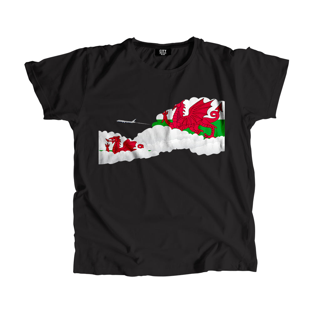 Wales Day Clouds Men Unisex T-Shirt | Travel & Country Graphic Cotton Tee