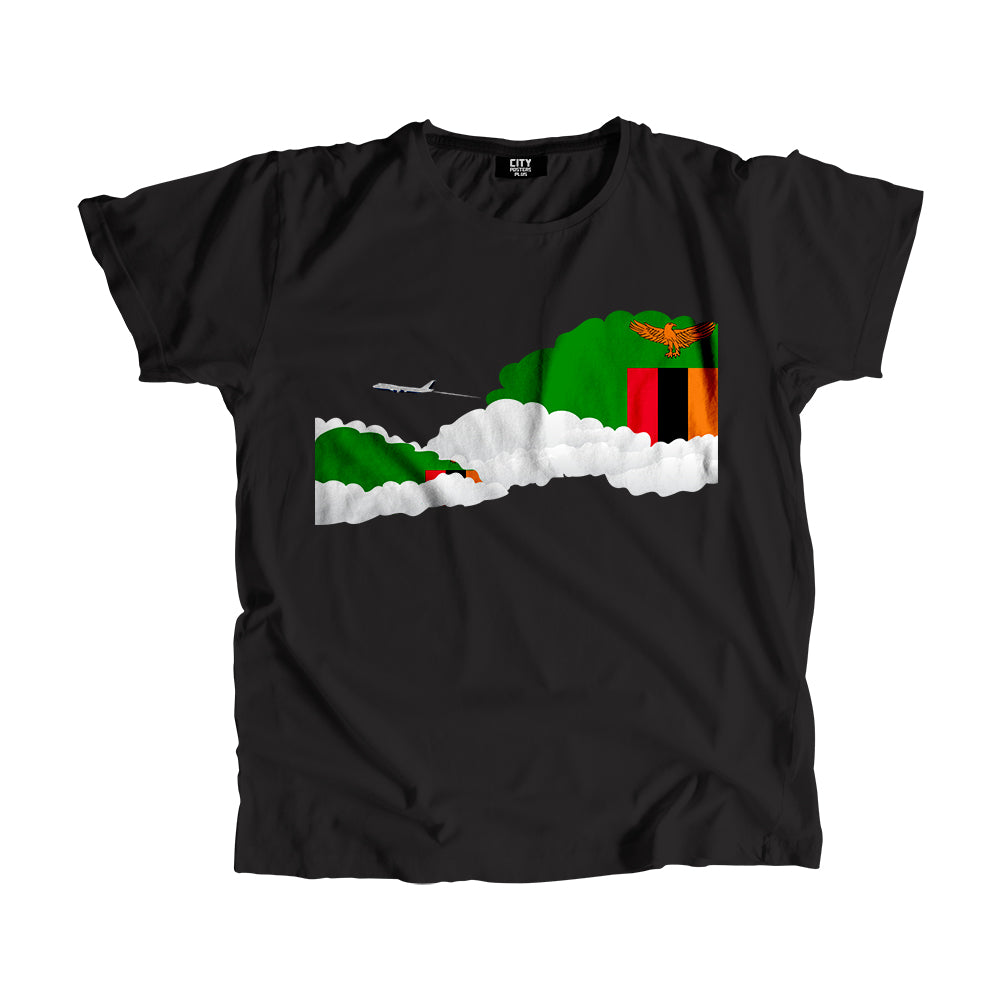 Zambia Day Clouds Men Unisex T-Shirt | Travel & Country Graphic Cotton Tee