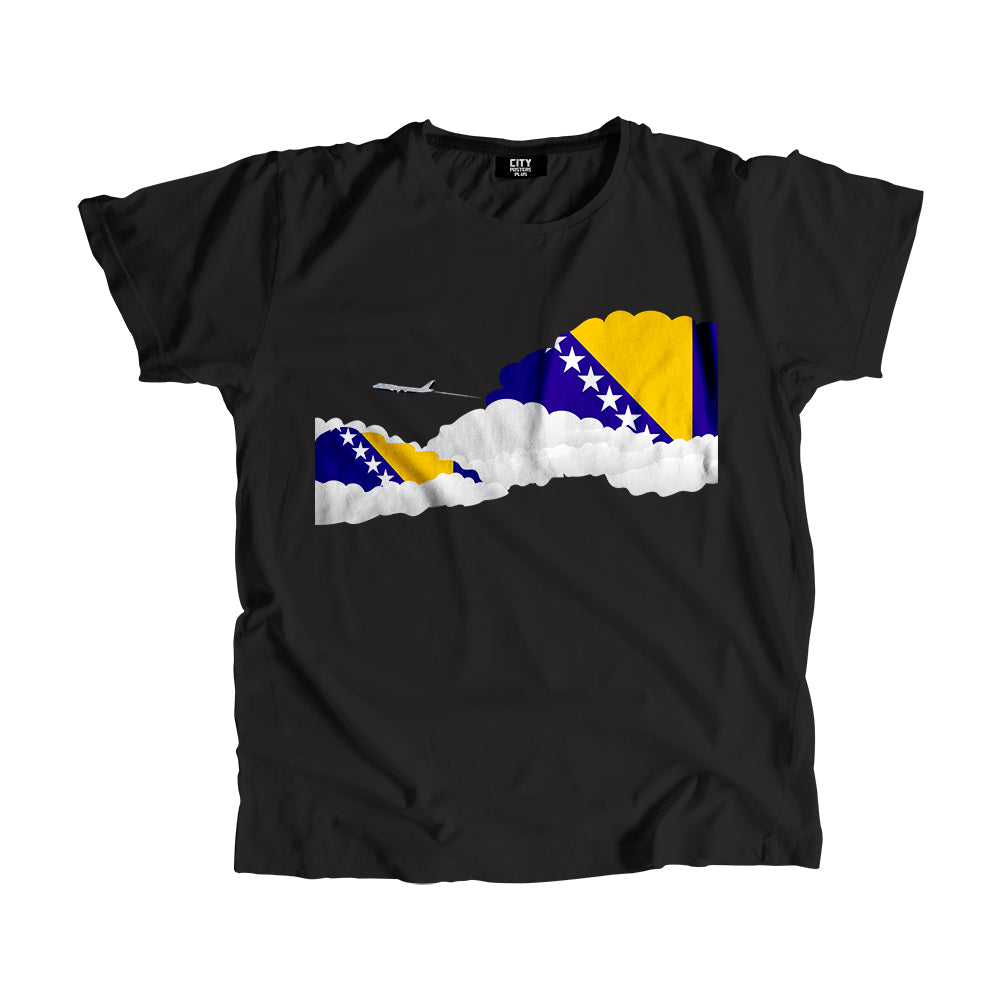 Bosnia and Herzegovina Day Clouds Men Unisex T-Shirt | Travel & Country Graphic Cotton Tee