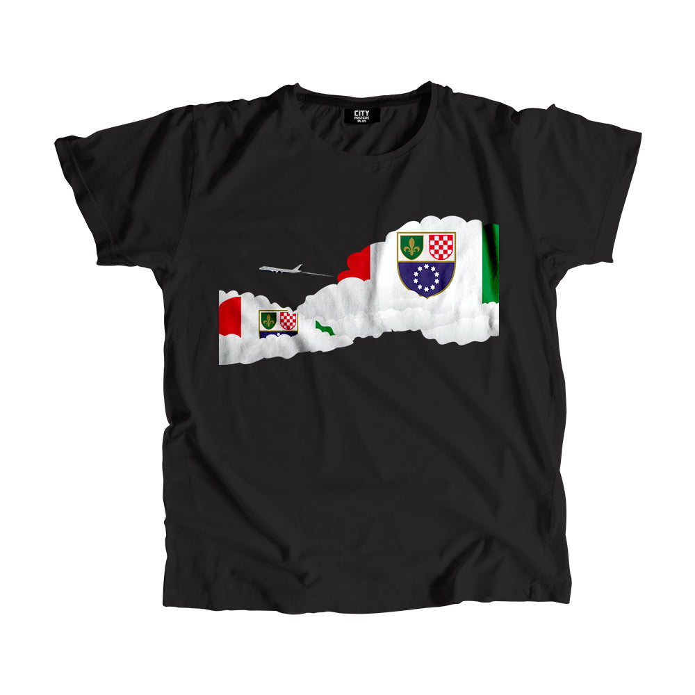 Bosnia and Herzegovina, Federation of Day Clouds Men Unisex T-Shirt | Travel & Country Graphic Cotton Tee