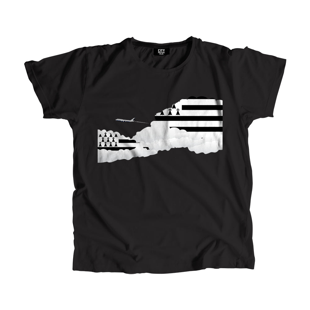 Brittany Day Clouds Men Unisex T-Shirt | Travel & Country Graphic Cotton Tee