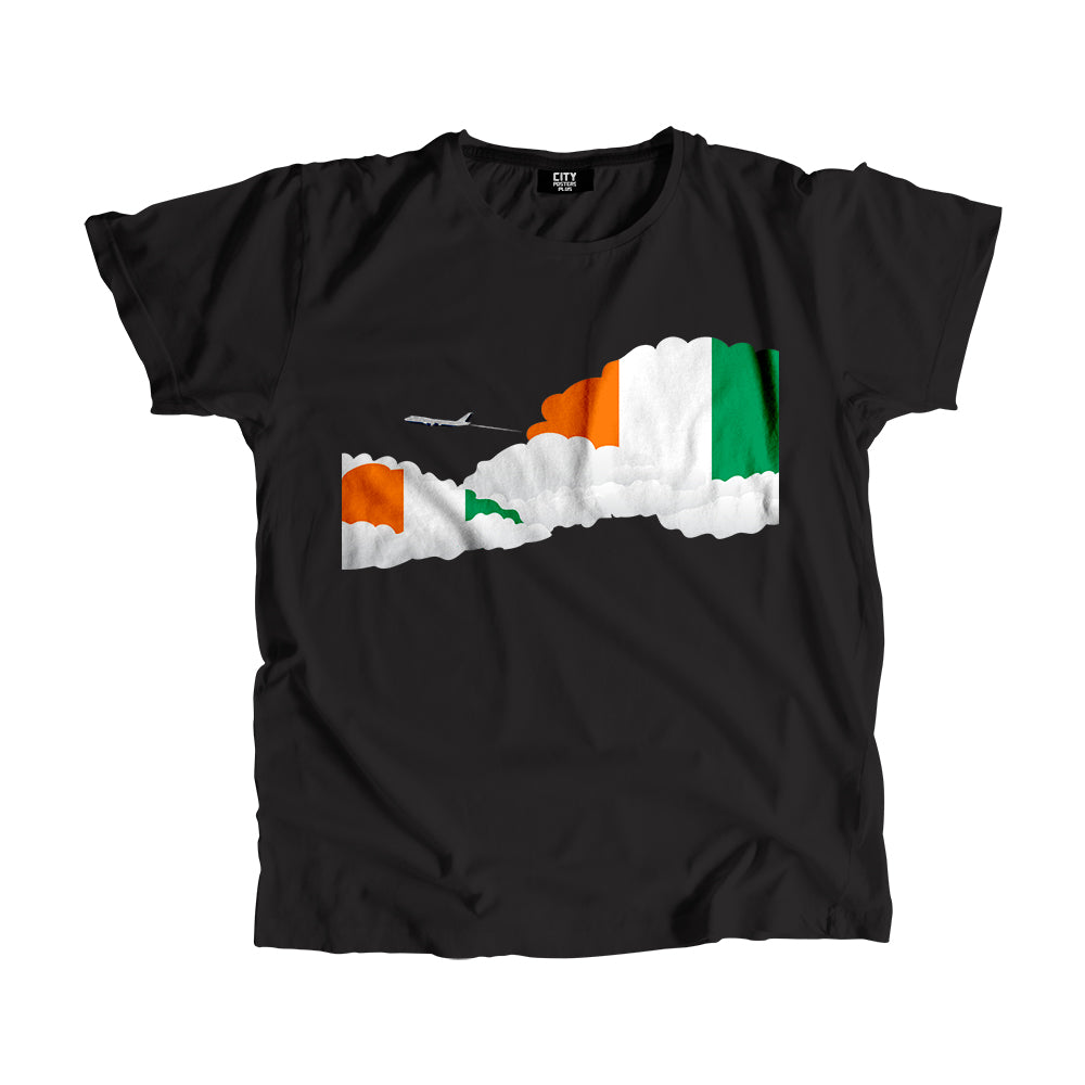 Cote D'Ivoire Day Clouds Men Unisex T-Shirt | Travel & Country Graphic Cotton Tee