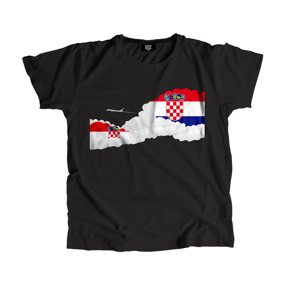 Croatia Day Clouds Men Unisex T-Shirt | Travel & Country Graphic Cotton Tee