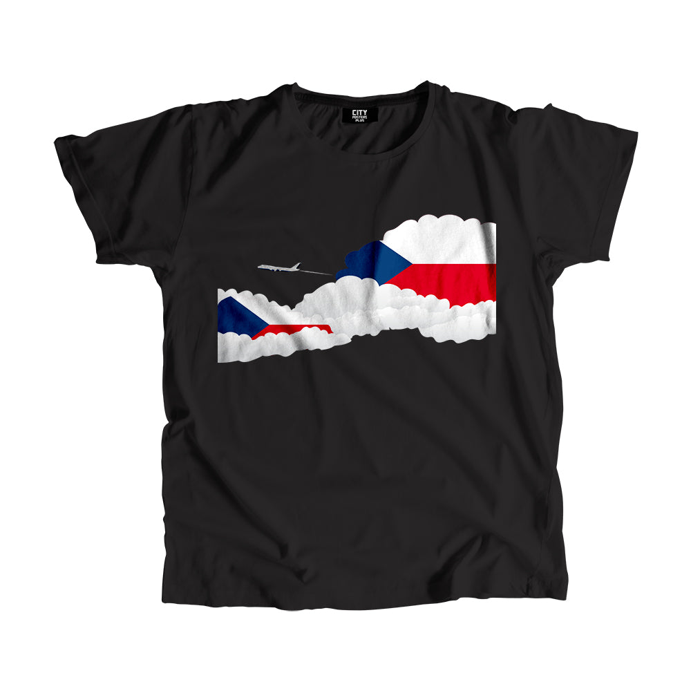 Czech Republic Day Clouds Men Unisex T-Shirt | Travel & Country Graphic Cotton Tee