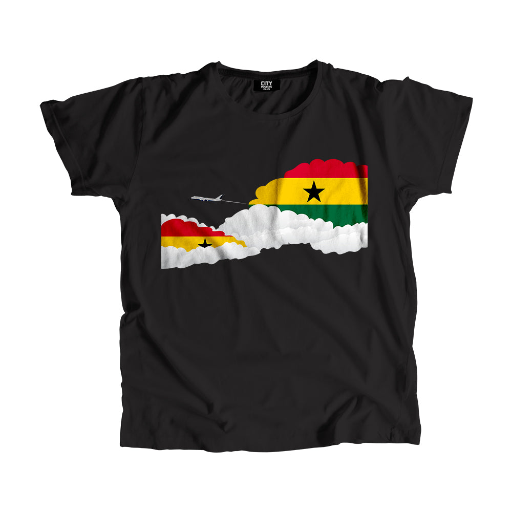 Ghana Day Clouds Men Unisex T-Shirt | Travel & Country Graphic Cotton Tee