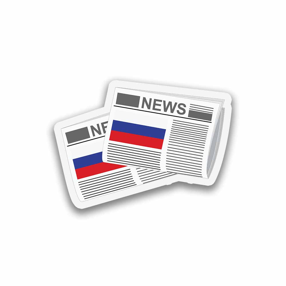 Russia Newspapers Fridge Magnet