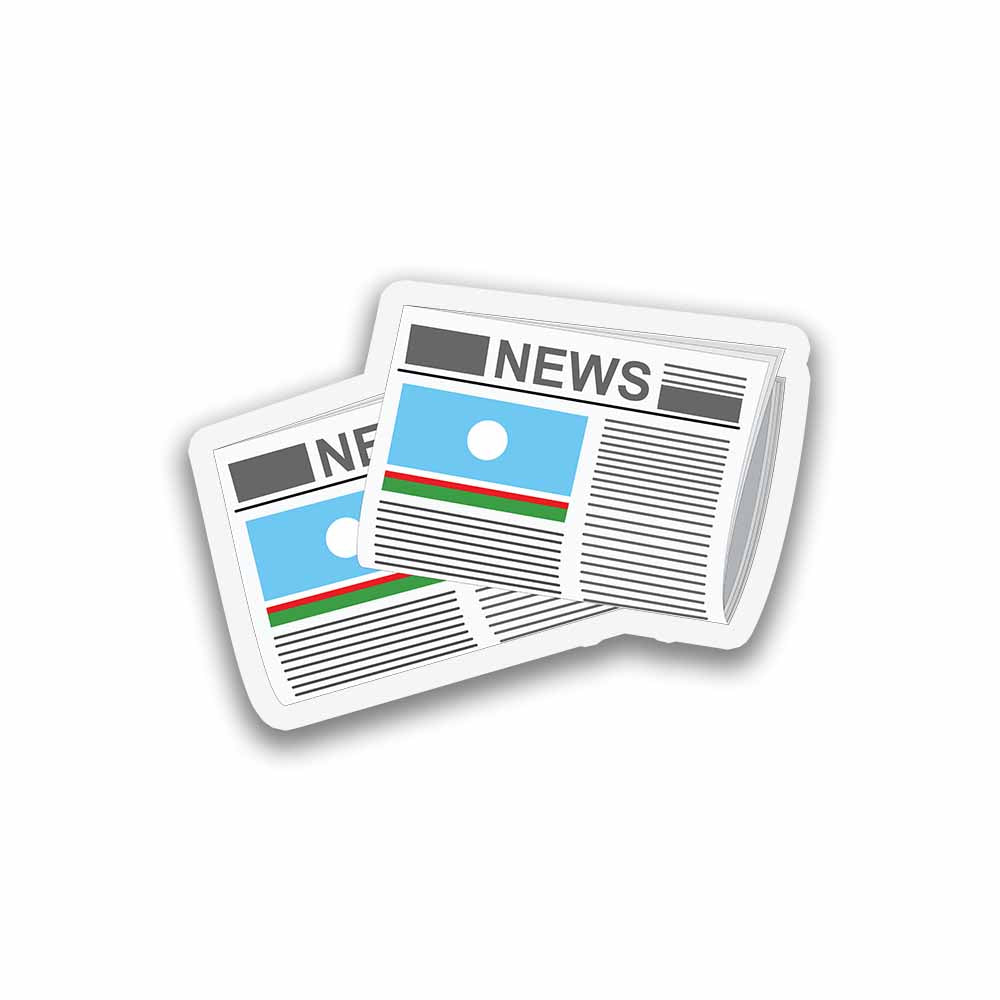 Sakha Republic Newspapers Fridge Magnet