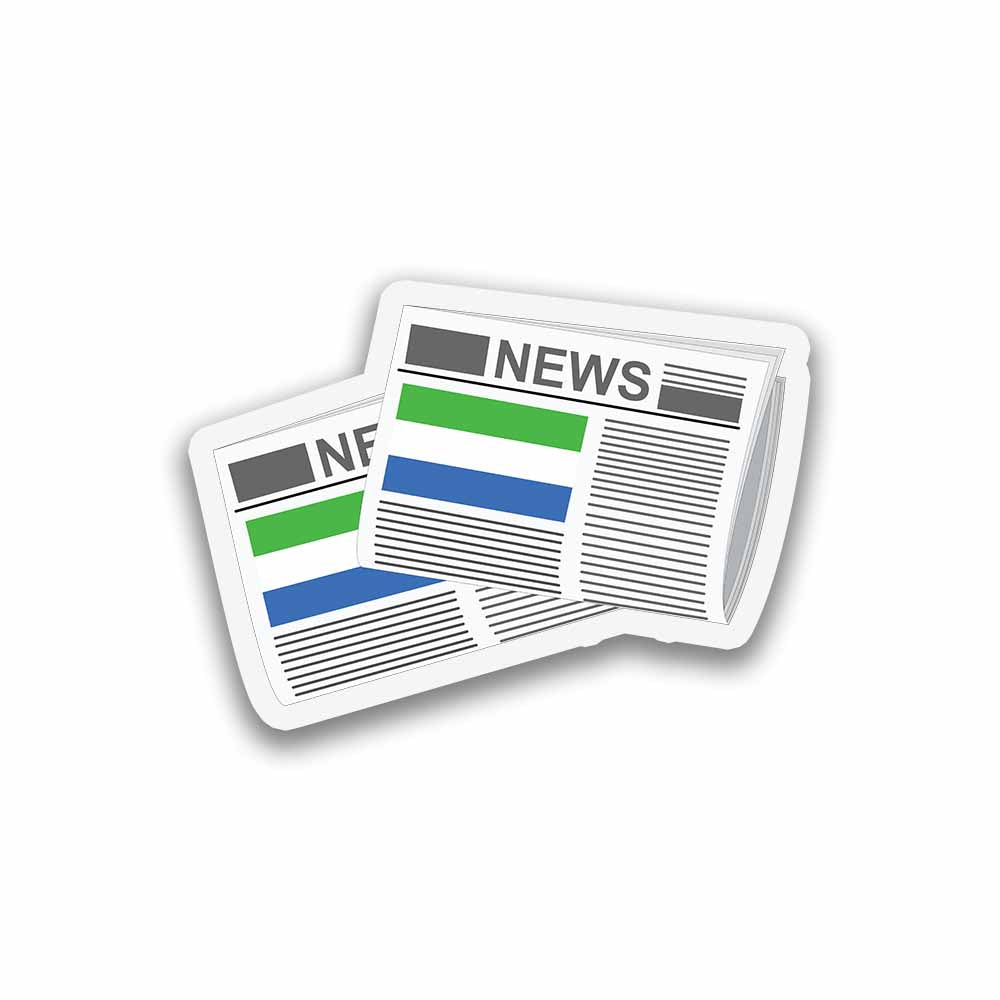 Sierra Leone Newspapers Fridge Magnet