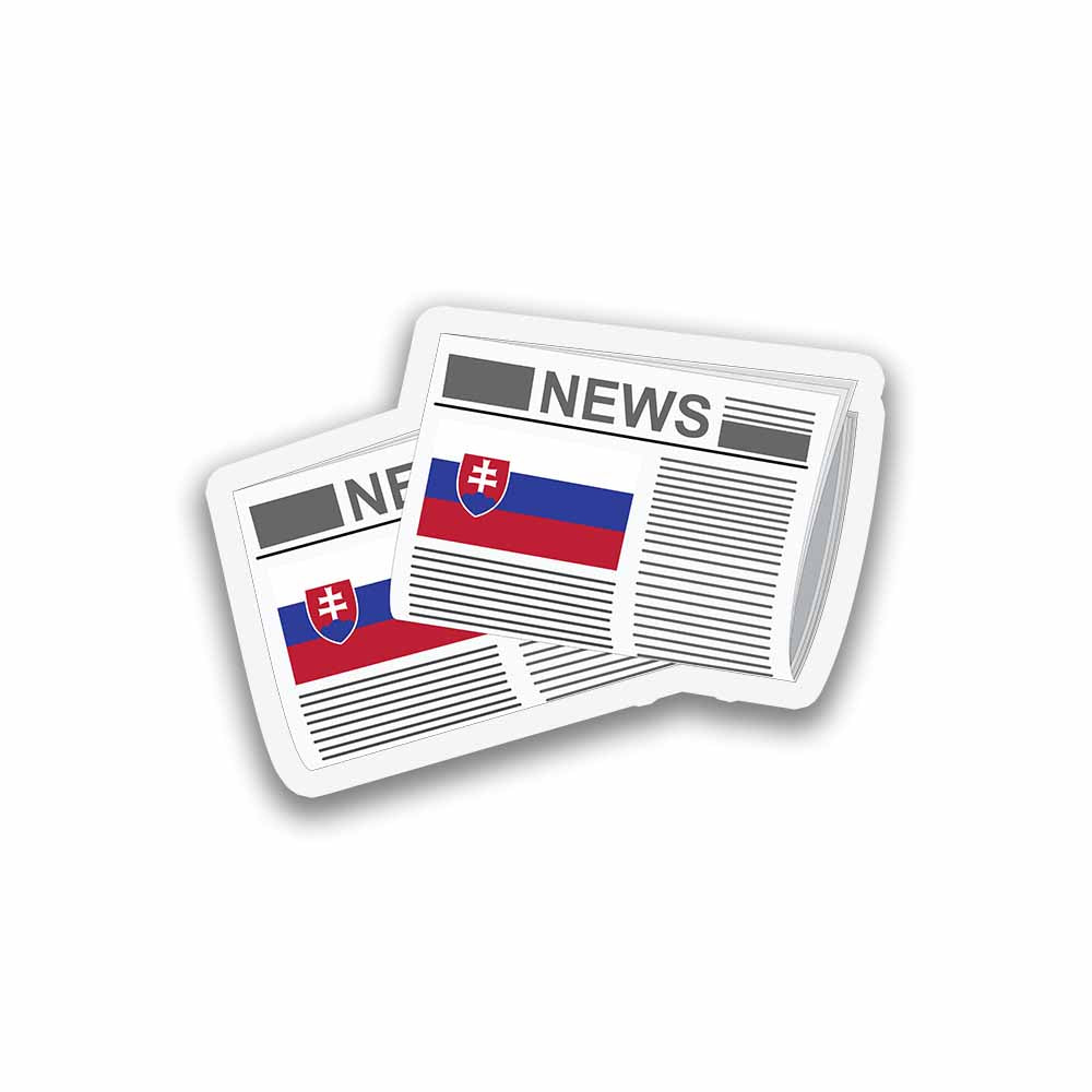 Slovakia Newspapers Fridge Magnet