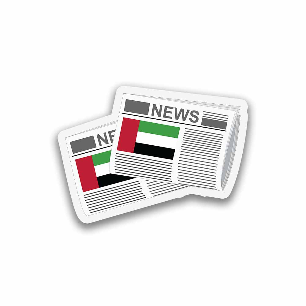 United Arab Emirates Newspapers Fridge Magnet