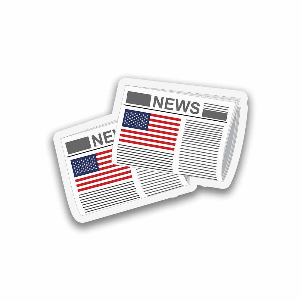 USA 01 Newspapers Fridge Magnet