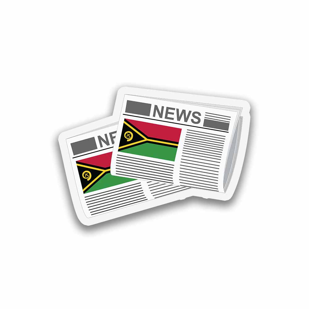 Vanuatu Newspapers Fridge Magnet