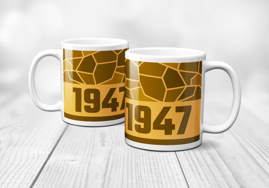 1947 Year Mug (11oz, Golden Yellow)