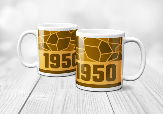 1950 Year Mug (11oz, Golden Yellow)