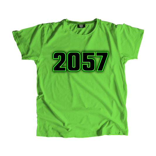 2057 Year Men Women Unisex T-Shirt (Liril Green)