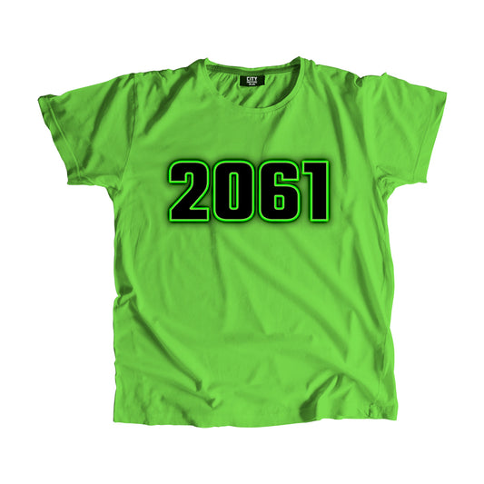 2061 Year Men Women Unisex T-Shirt (Liril Green)